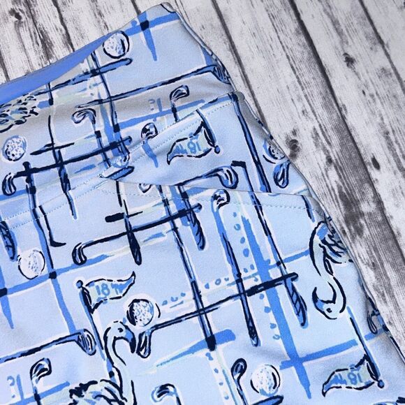 Lilly Pulitzer UPF 50+ Fairway Performance Skort Talk Birdie To Me - Picture 7 of 11